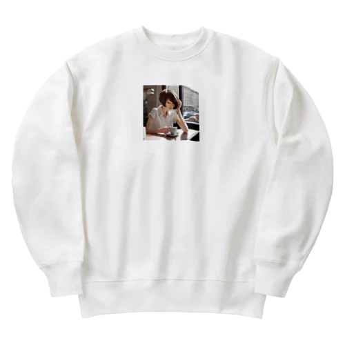 クールビューティーホワイト Heavyweight Crew Neck Sweatshirt