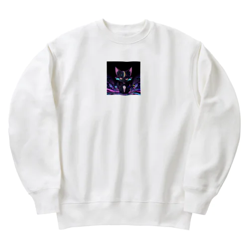 サイケデリックネコ Heavyweight Crew Neck Sweatshirt