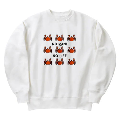 NO KANI  NO LIFE Heavyweight Crew Neck Sweatshirt