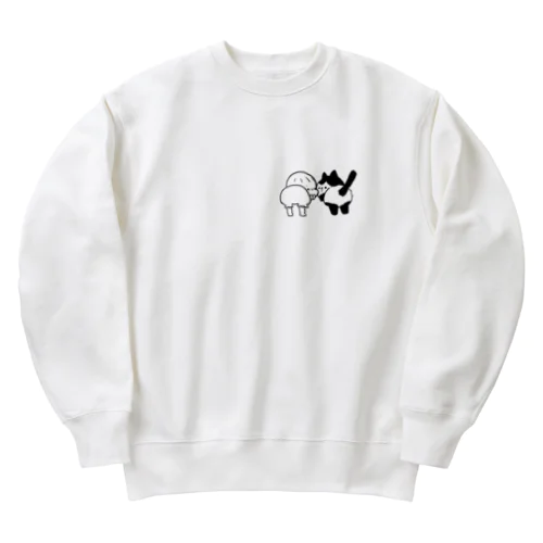 ねことおとこのこ Heavyweight Crew Neck Sweatshirt