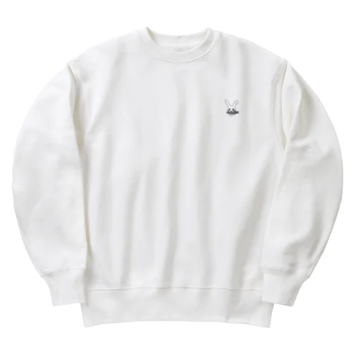 ピエンとうさちゃん　シロクロタイプ Heavyweight Crew Neck Sweatshirt