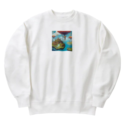  幻想の浮遊アイランド コレクション（Fantastical Levitating Islands Collection） Heavyweight Crew Neck Sweatshirt