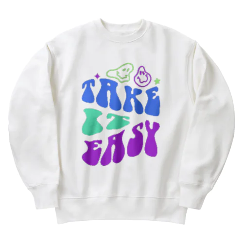 🌟 Take It Easy Apparel & Goods 🌟 Heavyweight Crew Neck Sweatshirt