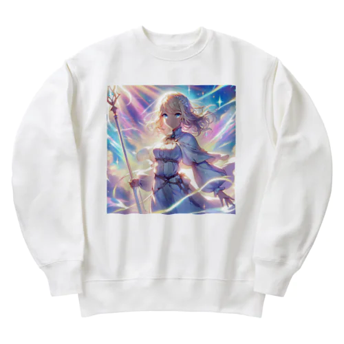 天空の女勇者 Heavyweight Crew Neck Sweatshirt