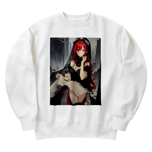 未亡人の誘い Heavyweight Crew Neck Sweatshirt