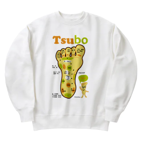 足ツボくん Heavyweight Crew Neck Sweatshirt