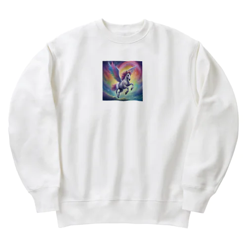 虹色ペガサス Heavyweight Crew Neck Sweatshirt