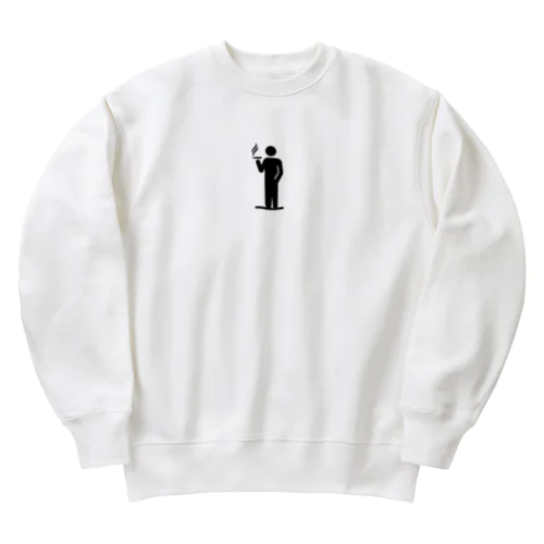 喫煙ピクトグラム Heavyweight Crew Neck Sweatshirt