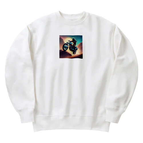 世界の果てを走破 Heavyweight Crew Neck Sweatshirt