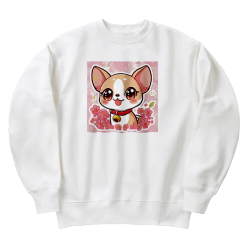 ファンタジーなチワワ Heavyweight Crew Neck Sweatshirt