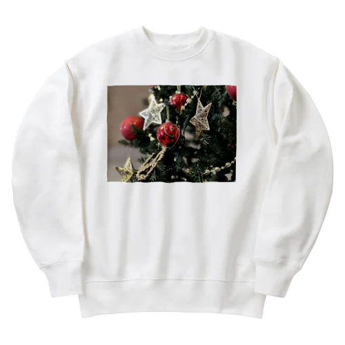 クリスマスツリーの飾り Heavyweight Crew Neck Sweatshirt