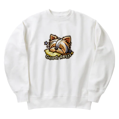 眠るチョコ丸 Heavyweight Crew Neck Sweatshirt