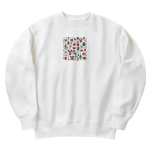 可愛いクリスマスグッズ　 Heavyweight Crew Neck Sweatshirt