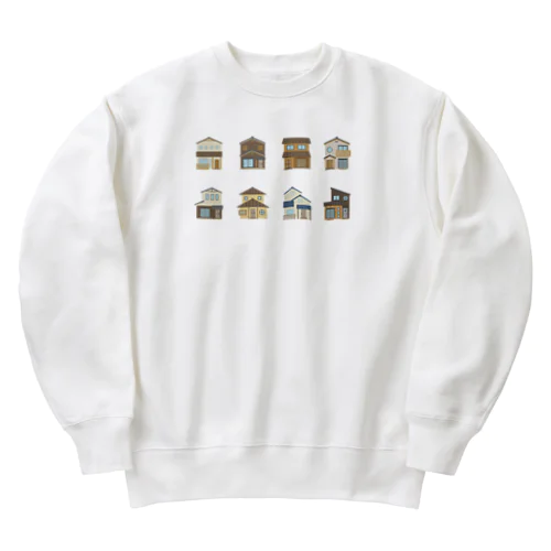 いろんな家集めました Heavyweight Crew Neck Sweatshirt