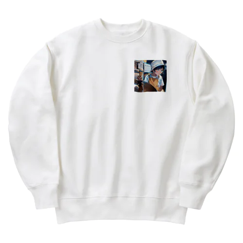 男の子 Heavyweight Crew Neck Sweatshirt