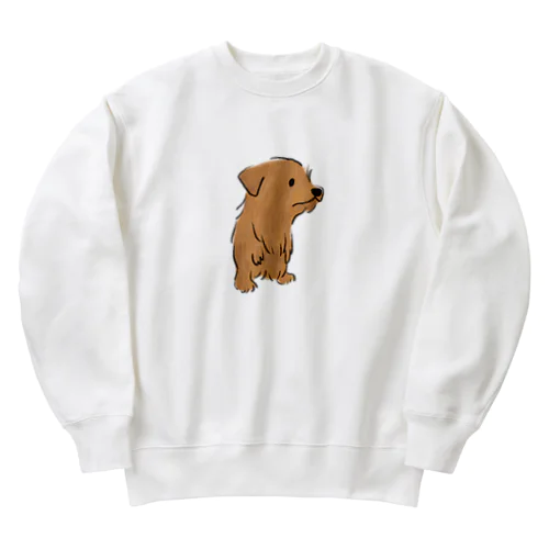 二足歩行わんちゃん Heavyweight Crew Neck Sweatshirt