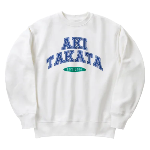 自治体 古着スウェット風　AKITAKATA イエロー Heavyweight Crew Neck Sweatshirt