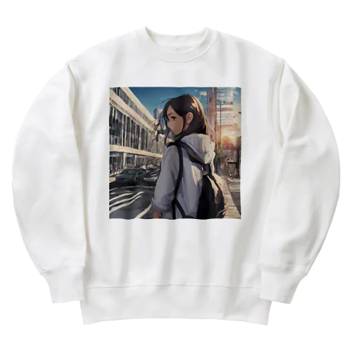 都会女子高生 Heavyweight Crew Neck Sweatshirt