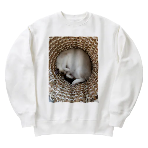 カゴ入り猫ちゃん Heavyweight Crew Neck Sweatshirt