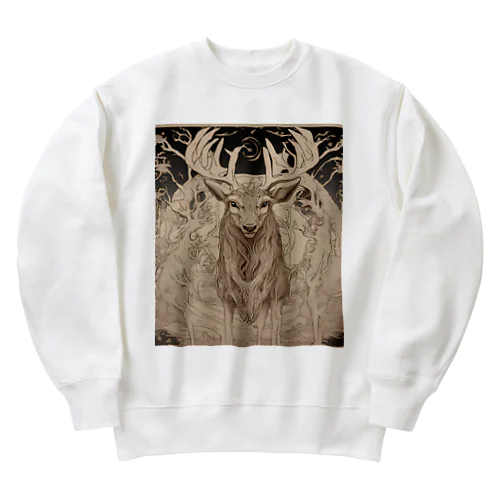 千年杉しか Heavyweight Crew Neck Sweatshirt