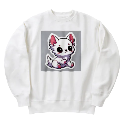 ホワイトチワワちゃん Heavyweight Crew Neck Sweatshirt