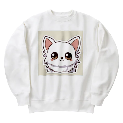 ホワイトチワワちゃん Heavyweight Crew Neck Sweatshirt