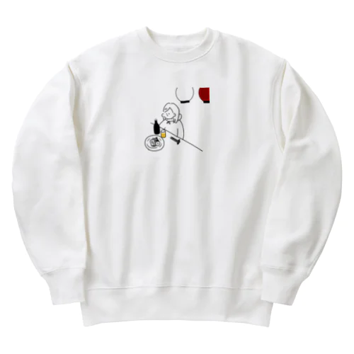 ビールとおでん Heavyweight Crew Neck Sweatshirt