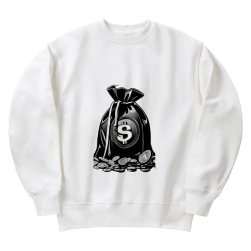 money bag Heavyweight Crew Neck Sweatshirt