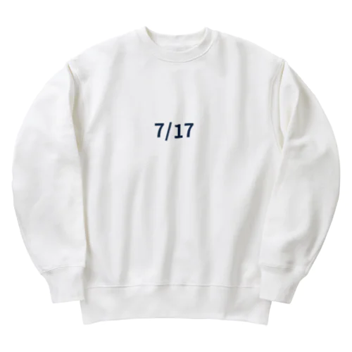 日付グッズ　7/17バージョン Heavyweight Crew Neck Sweatshirt