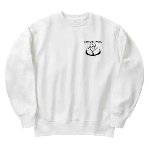 川湯温泉オリジナルグッズ Heavyweight Crew Neck Sweatshirt