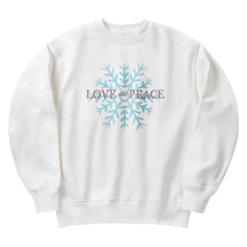 雪の結晶 Heavyweight Crew Neck Sweatshirt