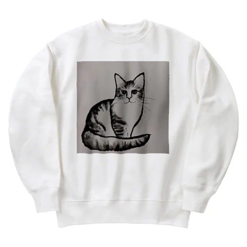 猫ちゃん Heavyweight Crew Neck Sweatshirt