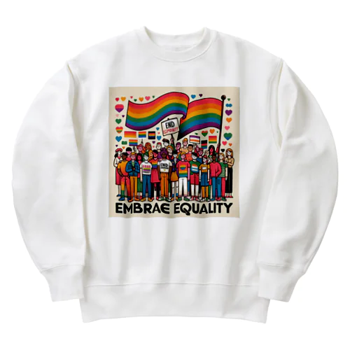 LGBT多様性 Heavyweight Crew Neck Sweatshirt