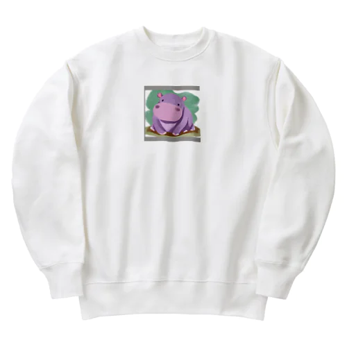 カバさん Heavyweight Crew Neck Sweatshirt