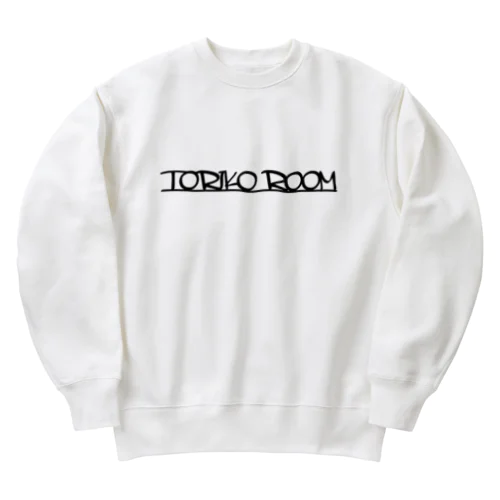 「TORIKO ROOM」ショップロゴアイテム フォントブラック Heavyweight Crew Neck Sweatshirt