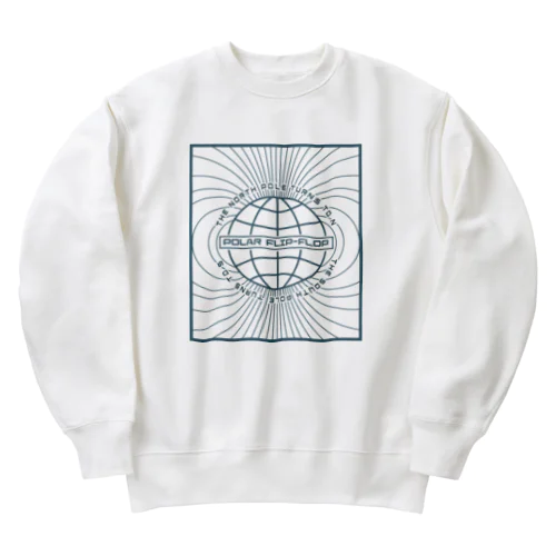 地磁気逆転 Heavyweight Crew Neck Sweatshirt