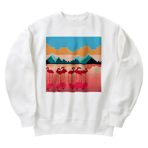 ぴくせるふらみんご Heavyweight Crew Neck Sweatshirt