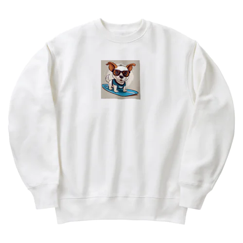 サーフィン犬 Heavyweight Crew Neck Sweatshirt