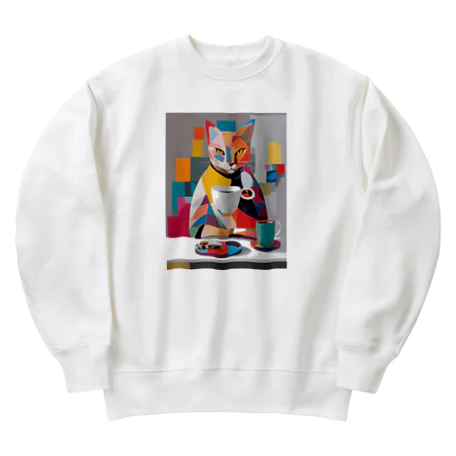 モダン・ミャウ３ Heavyweight Crew Neck Sweatshirt