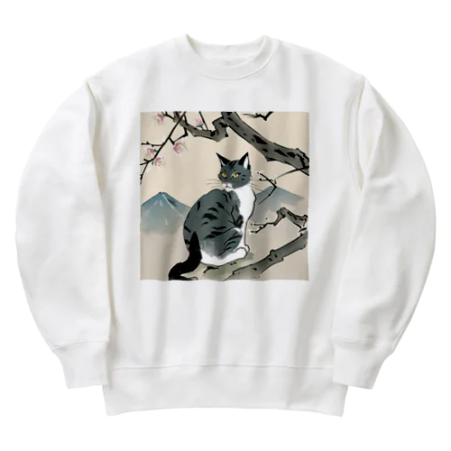 浮世絵猫 Heavyweight Crew Neck Sweatshirt