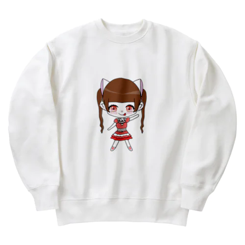 かぴこたん Heavyweight Crew Neck Sweatshirt