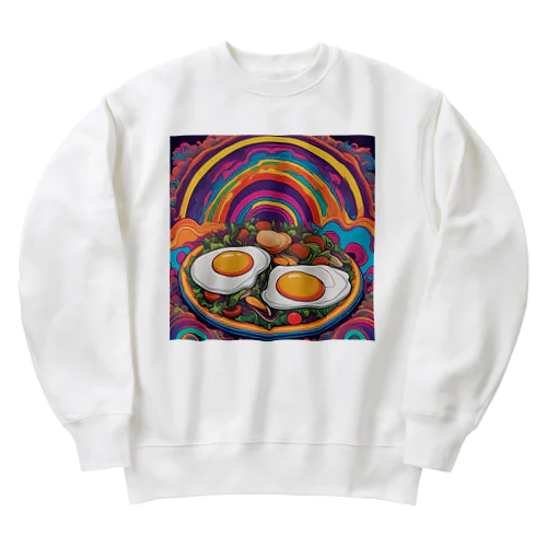 PSYCHEDELIC目玉焼き Heavyweight Crew Neck Sweatshirt