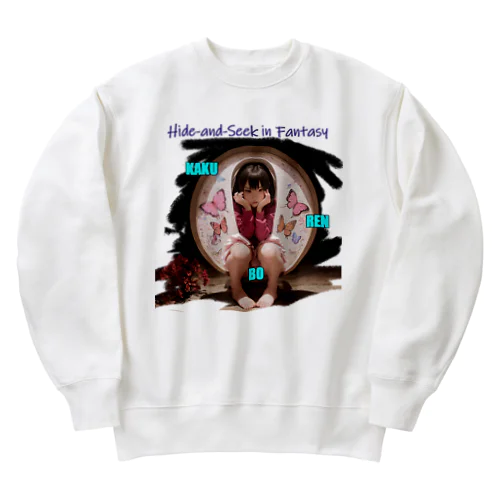 かくれんぼ　Hide-and-Seek Heavyweight Crew Neck Sweatshirt