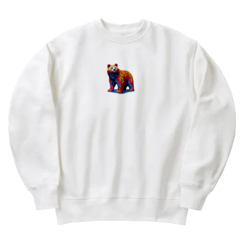 レゴ風の熊くん Heavyweight Crew Neck Sweatshirt