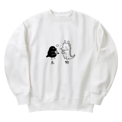 なかよし烏龍茶 Heavyweight Crew Neck Sweatshirt