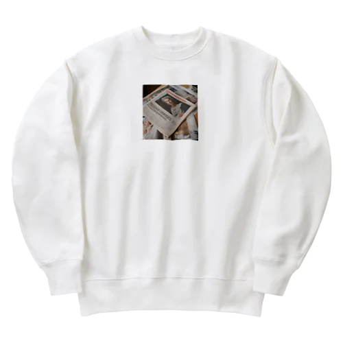 英字新聞 Heavyweight Crew Neck Sweatshirt