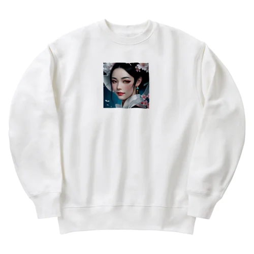 幻想の微笑 Heavyweight Crew Neck Sweatshirt