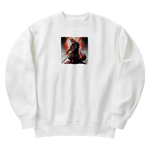 狡知の舞 - Dance of Cunning Valor Heavyweight Crew Neck Sweatshirt