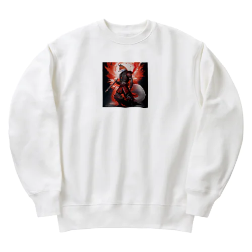 影を纏う狩人 - Hunter Veiled in Shadow Heavyweight Crew Neck Sweatshirt