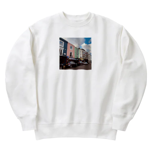 Notting Hillの街並み Heavyweight Crew Neck Sweatshirt